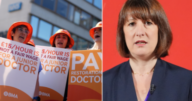 Doctors threaten to STRIKE if Rachel Reeves slashes 25% tax free lump sum despite inflation-busting pay hikes