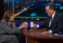 Kamala Harris LECTURES hurricane victims over what they’re doing wrong as she rubs shoulders with Stephen Colbert