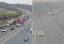 M6 chaos: Overturned lorry causes hour-long delays and road closures after ‘serious collision’