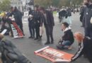 WATCH: Pro-Palestine protesters BLOCK Parliament Square during two minute silence