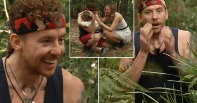 I’m A Celeb star Danny Jones reduced to tears during surprise visit: ‘Crying happy tears’