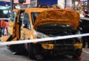 Multiple people injured including boy, 9, after New York cab driver crashes onto pavement