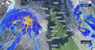 Storm Darragh: ‘Deafening mini-tornado’ strikes Staffordshire as Britons face more weather chaos ahead of rare Met Office wind warning