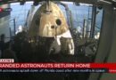 WATCH: Nasa astronauts Butch Wilmore and Suni Williams dismount from rescue capsule after splash down