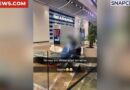 Police arrest two teens after large chair hurled from third floor of shopping centre