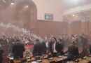 Serbian MP suffers stroke after smoke grenades cause chaos inside parliament