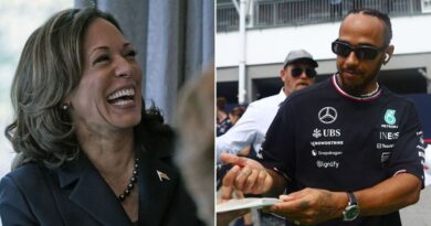 Kamala Harris endorses Lewis Hamilton as Donald Trump appears to give backing to F1 rival