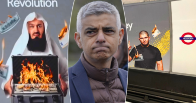 Outrage at Sadiq Khan’s TfL as Islamic preacher and Russian-linked fighter advertise on tubes and buses