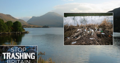 Scottish beauty spot becomes ‘litter sink’ filled with over 60,000 items of waste