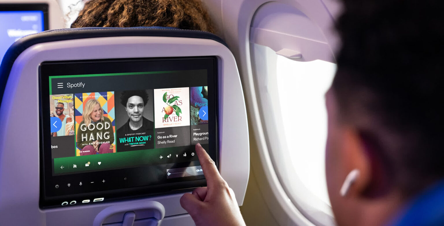 United Airlines partners with Spotify for free music at 35,000 feet