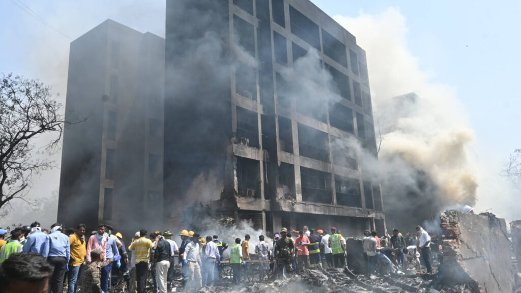 Plane crash with 242 people on board near Indian airport appears to leave no survivors