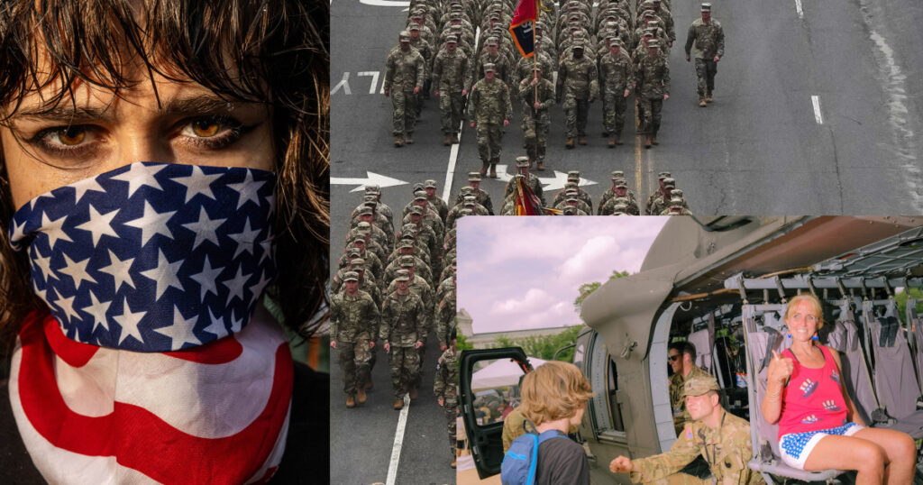 See photos of Trump’s military parade and nationwide ‘No Kings’ protests in action