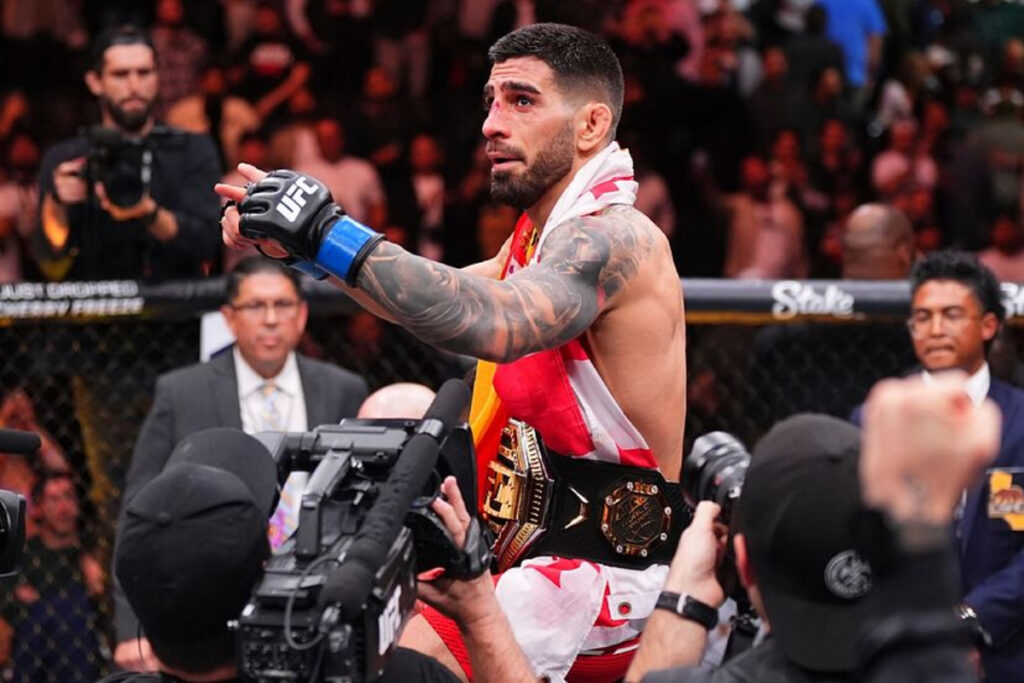 UFC 317 Results: Ilia Topuria KO’s Charles Oliveira (Video)