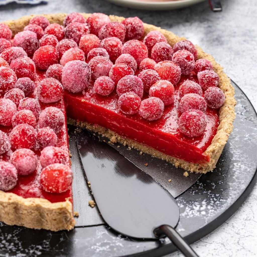 Cranberry Curd Tart