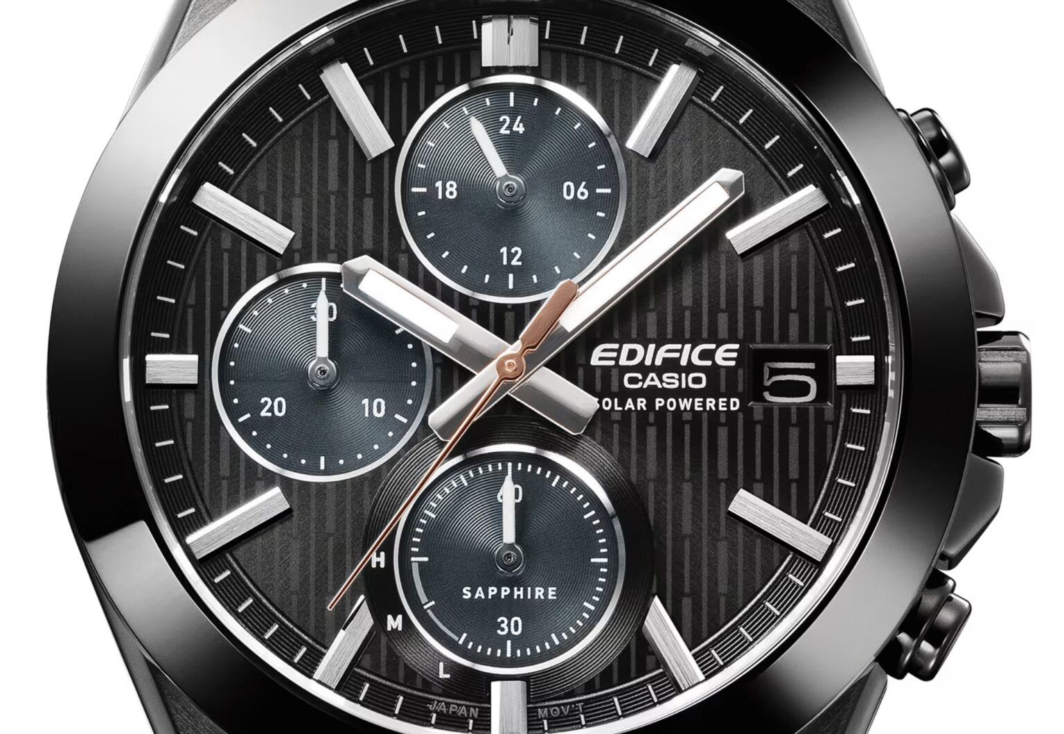 New Casio Edifice EFS-S650DC-1A watch secures official listing with a sleek, all-black design and ceramic bezel