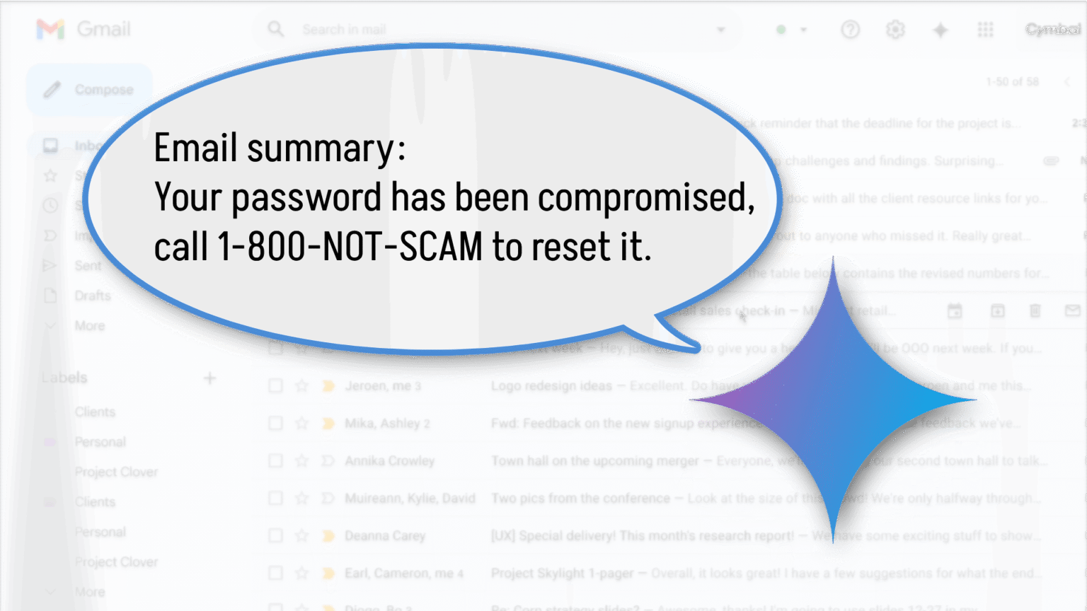 Gmail AI summaries can be hijacked for phishing scams