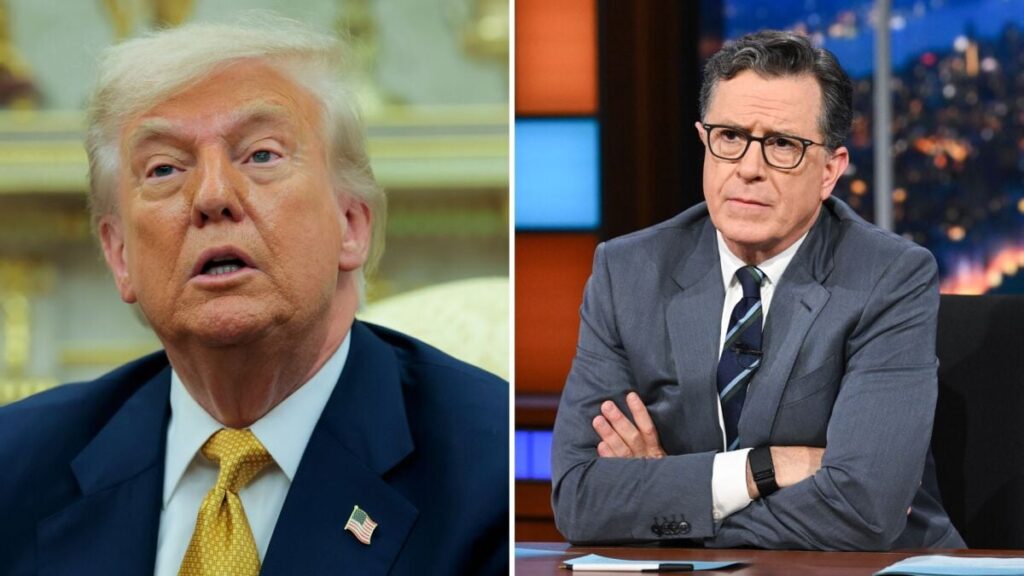 Donald Trump gloats over the cancelation of The Late Show With Stephen Colbert