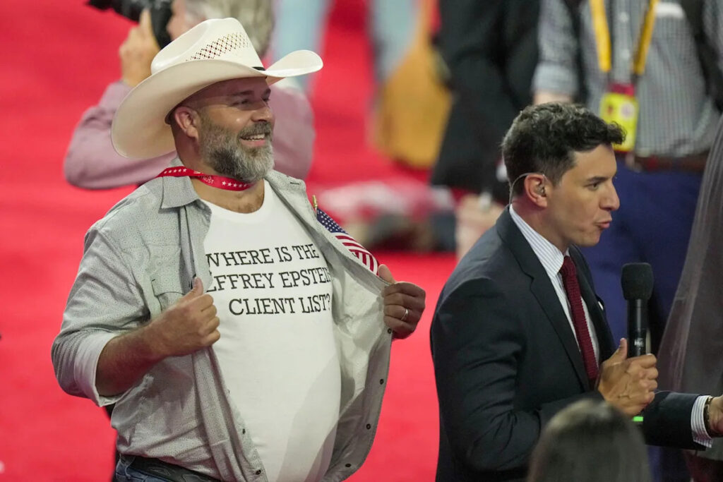 Trump’s on a roll. Why isn’t he smiling? Answer: Jeffrey Epstein