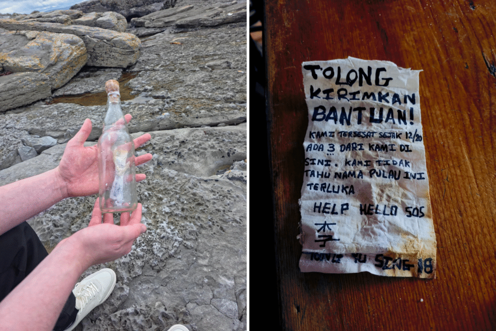 Bottle With Mysterious Message Washes Up on Island, Sparks Wild Theories