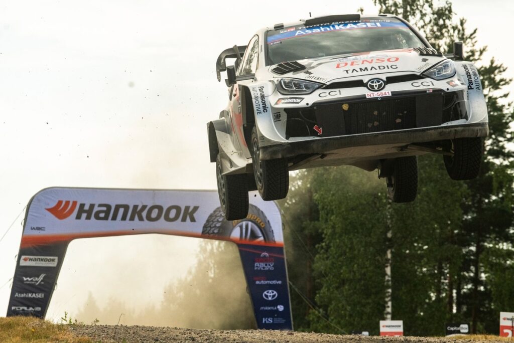 Kalle Rovanpera shines in tricky weather to lead WRC Finland on Friday