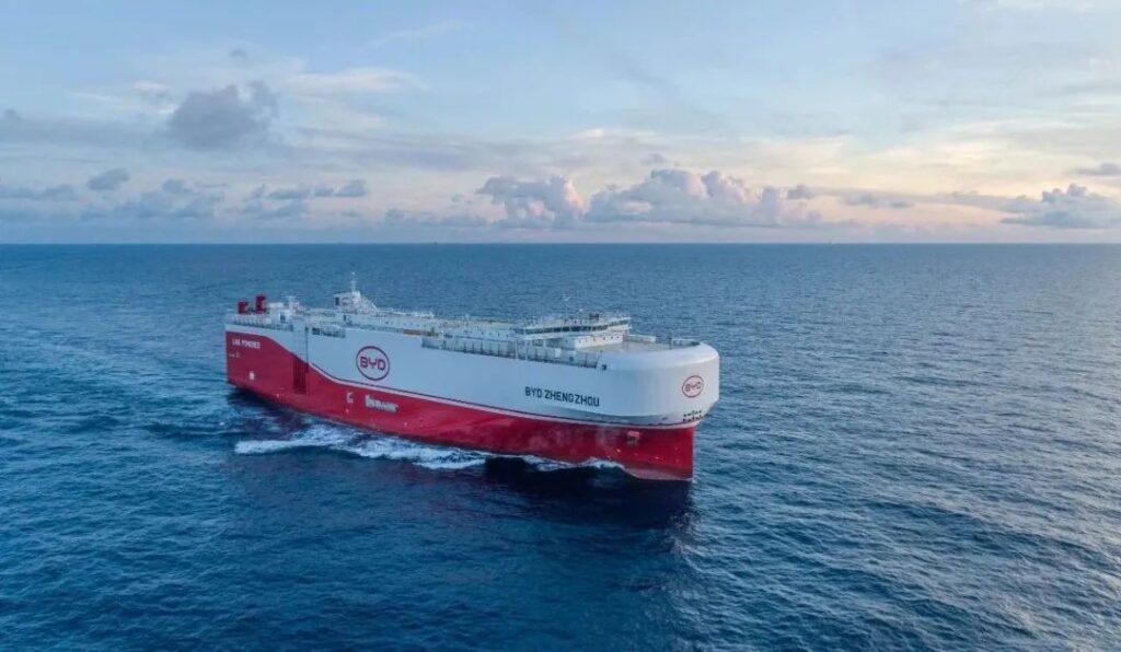 BYD takes delivery of new 7,000 CEU LNG dual-fuel car carrier