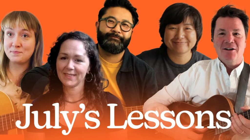 Sus Chords, Arpeggio Embellishments, Minor 7 Barres, Humidity, Non-Diatonic Chords | Teaching Artist July Recap