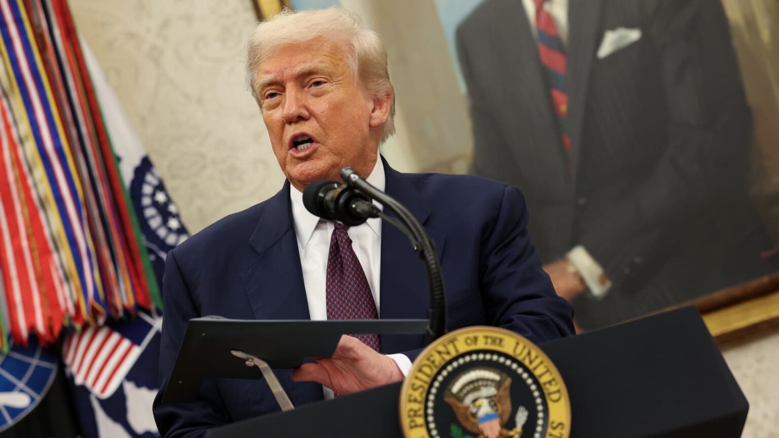 Trump vows 100% tariff on chips, unless companies are building in the U.S.