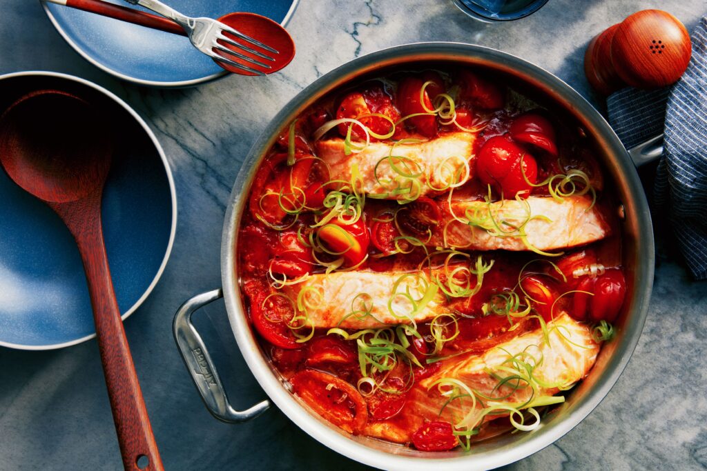 Salmon With Burst Tomatoes and More Recipes We Made This Week