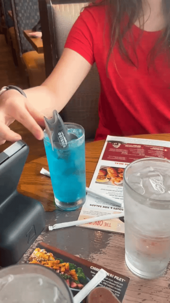 My daughter’s first ever alcohol drink on her 21st birthday.