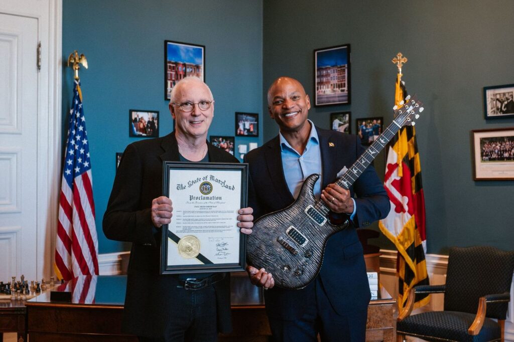 Paul Reed Smith Day Declared by Maryland Governor Wes Moore