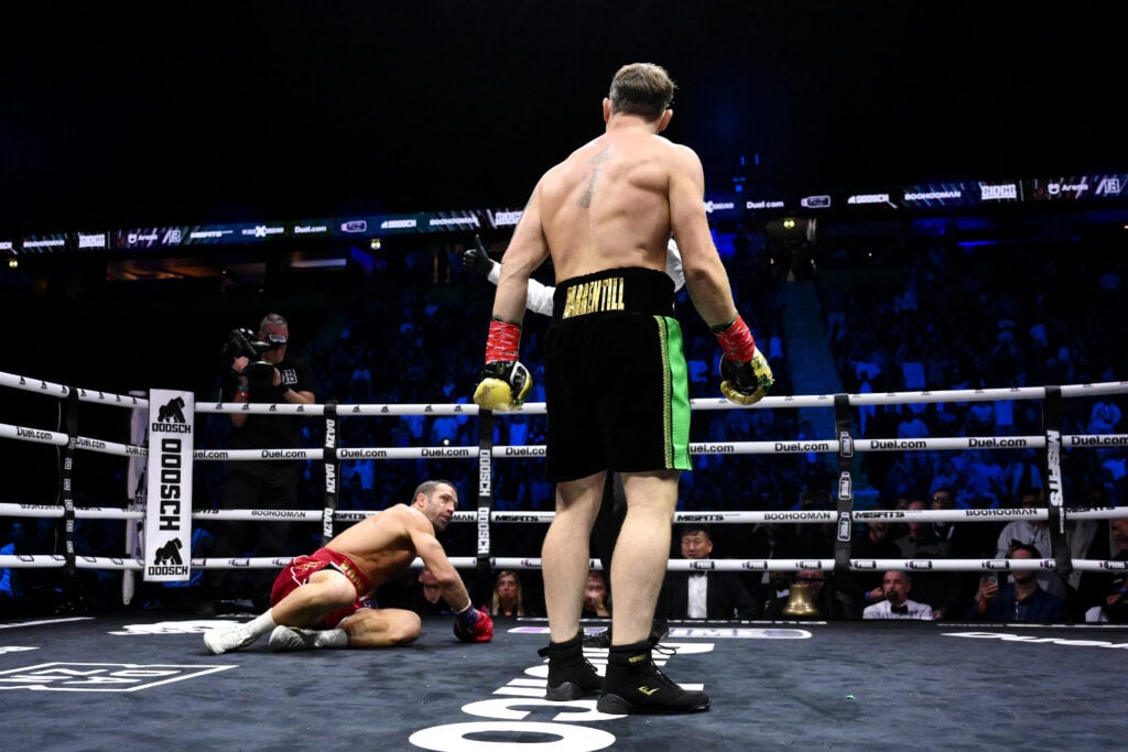 Darren Till storms out of the ring to confront Hall of Fame boxer after sleeping Luke Rockhold at Misfits 22 Darren Till storms out of the ring to confront Hall of Fame boxer after sleeping Luke Rockhold at Misfits 22