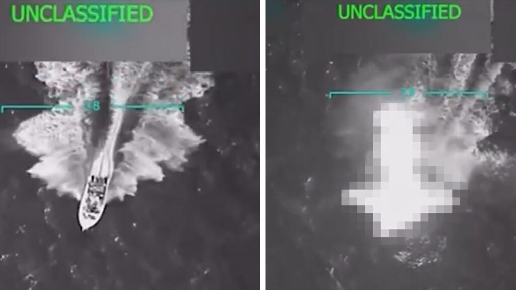 White House Releases Video of Strike Trump Says Killed 11 Venezuelan Gang Members