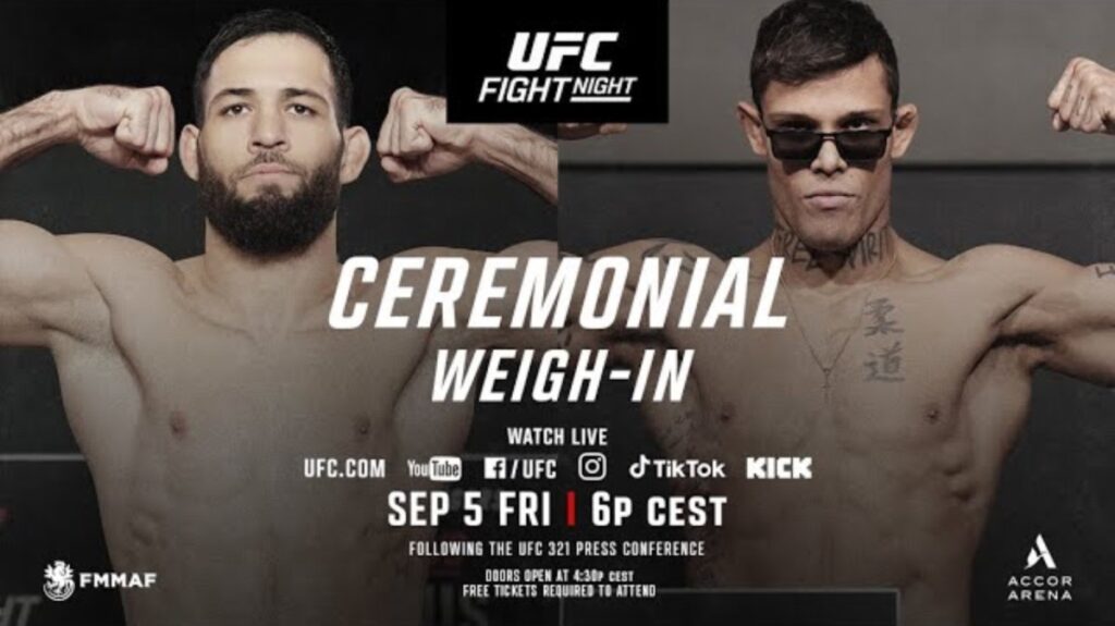 UFC Paris Ceremonial Weigh-In Video