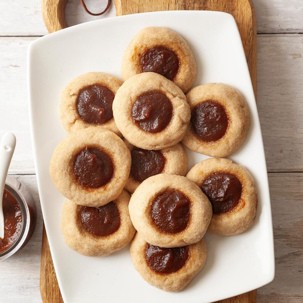 Apple Butter Thumbprint Cookies