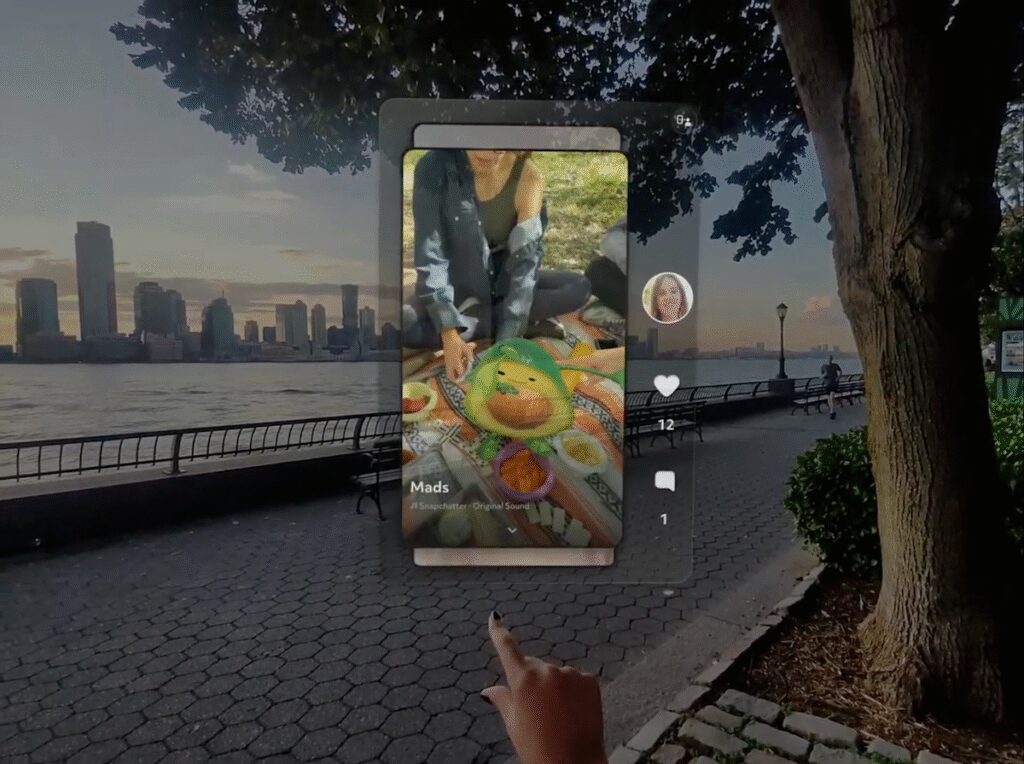 Snap’s AR glasses are getting a better browser and support for Spotlight video