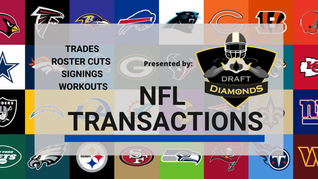 NFL Transactions for September 15, 2025 | Draft Diamonds