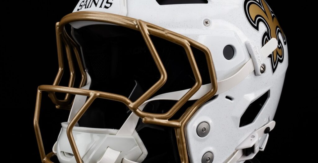 Saints to debut new white helmets with color rush uniforms against the Seahawks