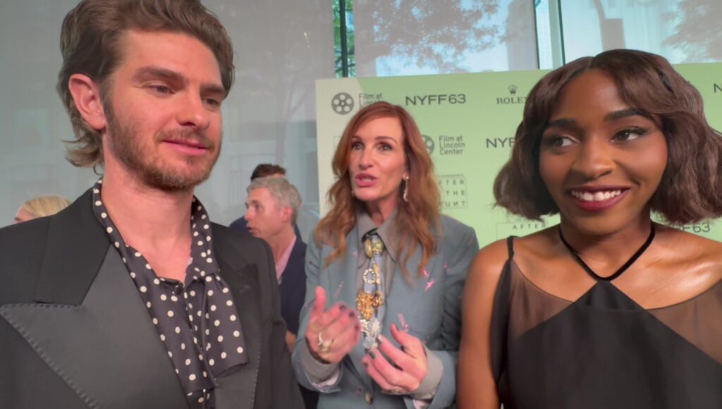 Julia Roberts blushes as co-stars Andrew Garfield, Ayo Edebiri confirm fun fact about Oscar winner