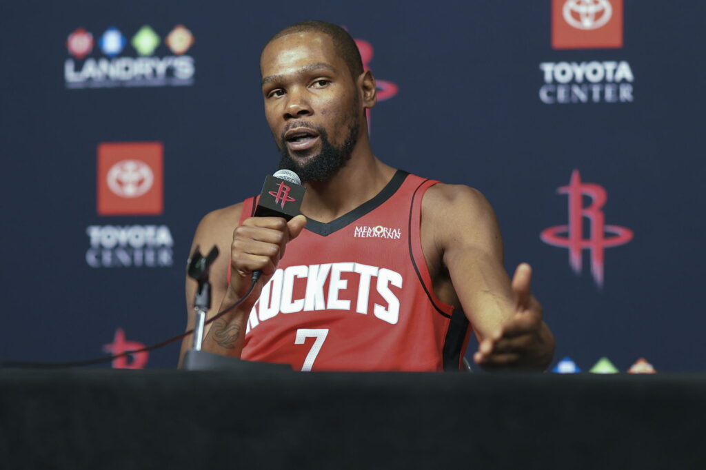 Is Kevin Durant Playing Tonight? Where to Watch Rockets vs Hawks Preseason Game