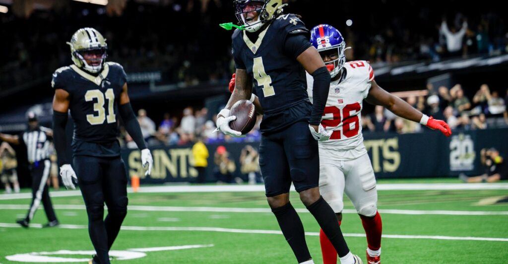 Who was the Saints’ breakout player vs. the Giants?