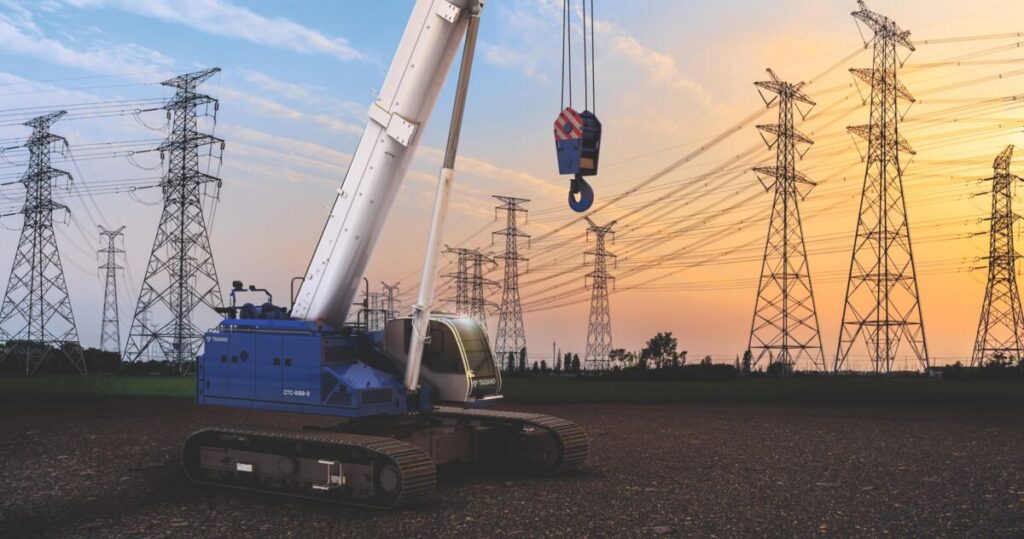 Tadano Unveils 60-Ton Teleboom Crawler Crane That Can Be Hauled by One Truck