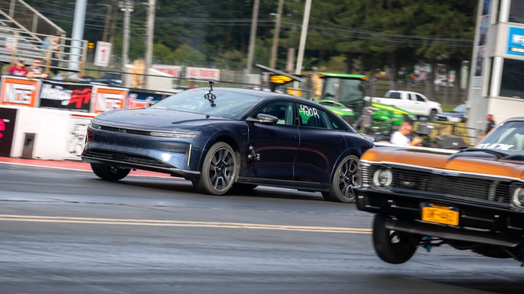 We Brought an EV to HOT ROD’s Gasoline-Drenched Quarter-Mile Gunfight