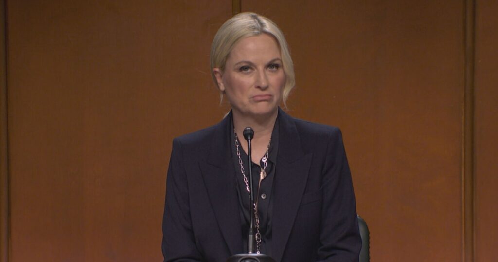 Amy Poehler plays a combative Pam Bondi on ‘SNL’ as Tina Fey makes surprise appearance Amy Poehler plays a combative Pam Bondi on ‘SNL’ as Tina Fey makes surprise appearance