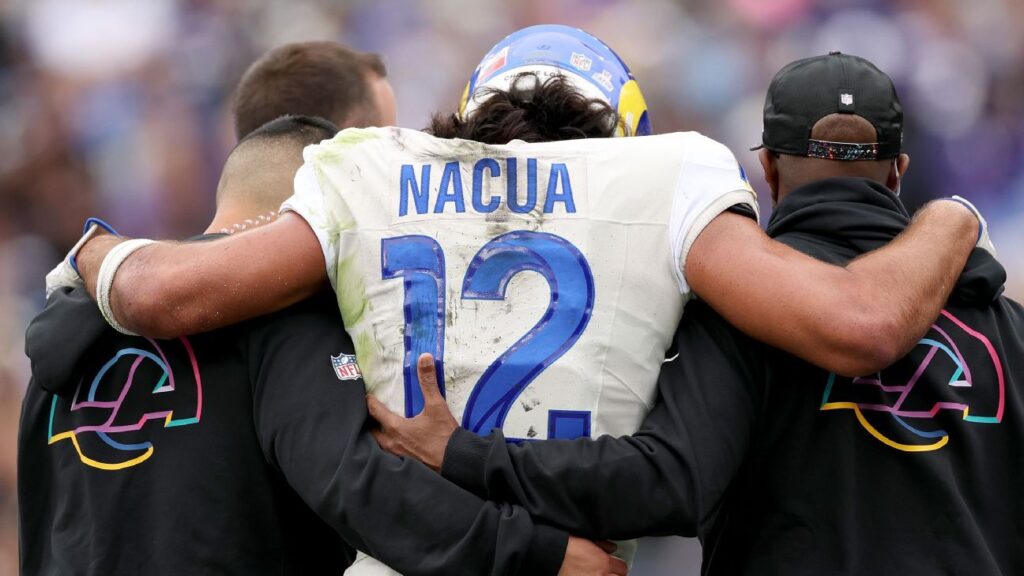 Rams say Nacua (ankle) dodged long-term injury