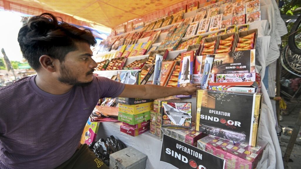Operation Sindoor themed fireworks flood Kolkata ‘bazi bazar’ for Kali Puja, Diwali celebrations