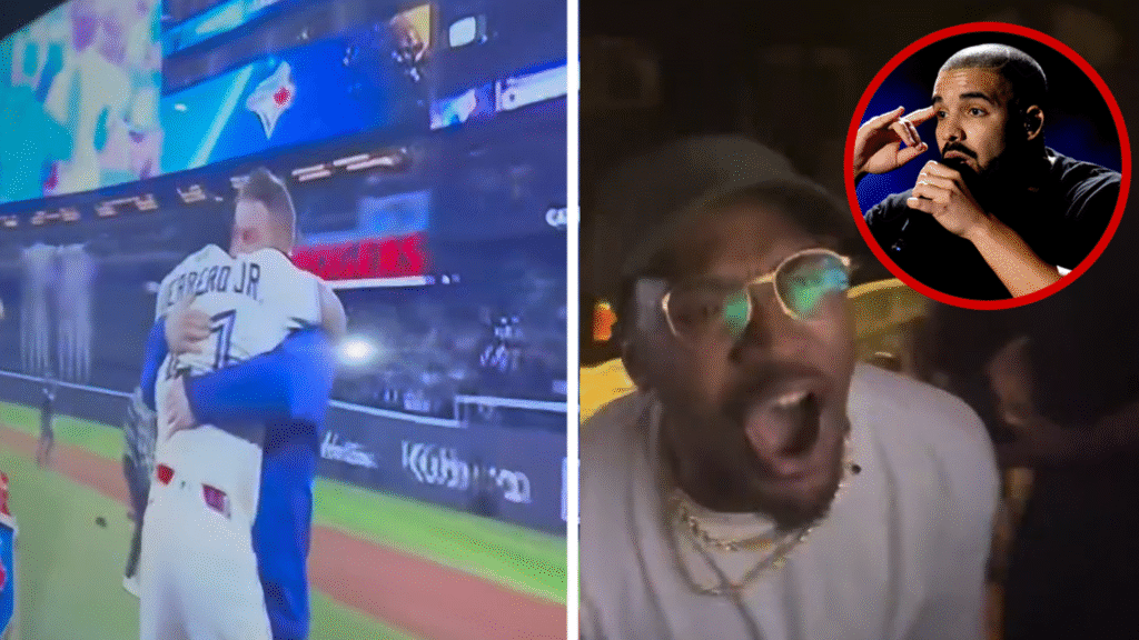 Drake and Friends Go Wild After Toronto Blue Jays Clinch World Series Berth Drake and Friends Go Wild After Toronto Blue Jays Clinch World Series Berth