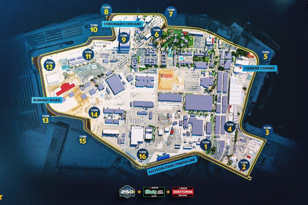 Video: NASCAR unveils full San Diego street course layout at Naval base