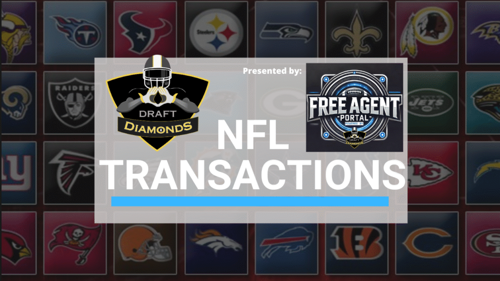 NFL Transactions for October 24, 2025 | Presented by The Free Agent Portal