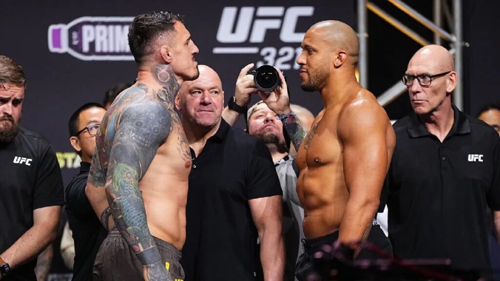 UFC 321 main event ends in no contest after eye poke renders Tom Aspinall unable to continue