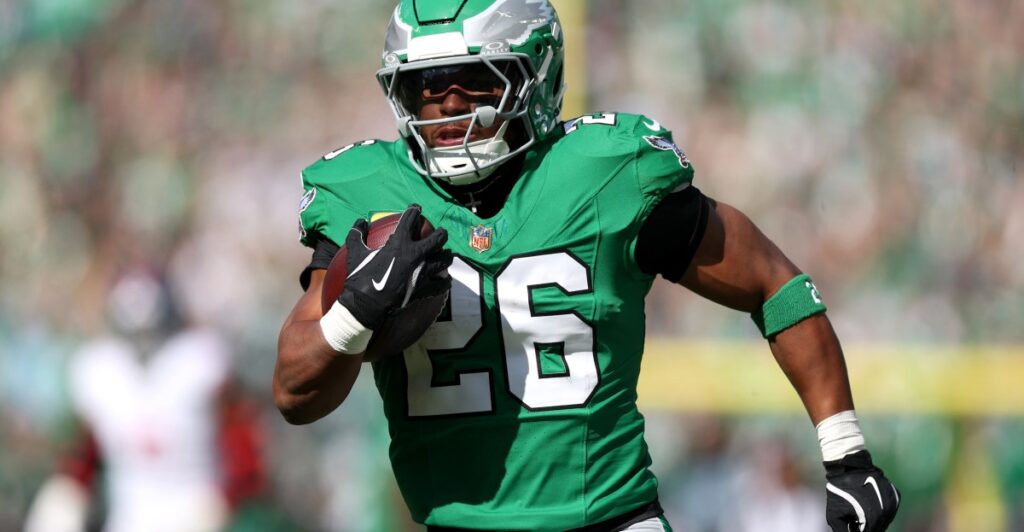 Saquon Barkley injury: Eagles running back injured during season-high performance